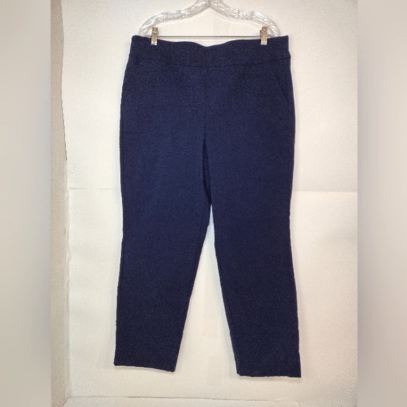 Allison Daley Women's Plus Navy Blue Pull On Pants Size (20 W S) - Picture 1 of 13